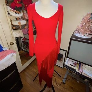 Red long sleeve dress ✨cyber Monday sales✨